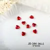 Novedad de moda Puntiagudo Atrás Suelto Diamante Accesorios para Uñas Arte al por Mayor Forma de Corazón Mezclado Decoraciones 3D para Uñas