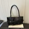 Bolsa Tote de Design Vintage de Nicho, Textura PU Casual da Moda, Bolsa de Ombro Feminina Única, Bolsa de Axila para Deslocamento Diário