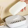 Caja de Jabón de Gama Alta para el Hogar Baño Drenaje Caja de Jabón Doble Capa Drenaje Estante Grande de Almacenamiento para Jabón Caja de Jabón para Lavandería