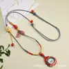 Novo Cordão para Colar de Cinábrio Thangka Estátua de Buda Cordão Tecido à Mão Feminino Tara Verde Deus da Riqueza Amarelo Cordão de Areia Dourada Roxa