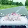 Nuevos Adornos para Coche Diosa Lindos Decoraciones para la Consola Central del Interior del Coche Viajes Seguros Ciervo Ambientador para Coche