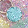 Agite o som Rede Social nova metálico irregular fragmentos de vidro nail art patch espelhado DIY preenchimento decoração atacado