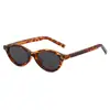 72511 Nuevas Gafas de Sol Polarizadas Ovaladas Coreanas de Moda para Hombres y Mujeres Celebridad de Internet Retro Fotografía Callejera Gafas de Sol Rojas Ancla