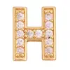 K62 Accesorios populares europeos y americanos letra latón circón chapado en oro de 18 quilates colgante pequeño collar colgante