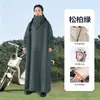 Impermeable para Vehículo Eléctrico, Poncho de Lluvia de una Pieza Engrosado y Alargado para Vehículo a Batería para Adultos con Mangas, Poncho Impermeable para Todo el Cuerpo