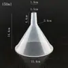 Embudo de Plástico de 30 mm Cuello Corto de 50 mm Apertura Gruesa de 75 Uso Doméstico 90 Vertido de Aceite Uso Experimental 120 Embudo de Decantación
