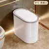 2026 Nova Lixeira de Banheiro Doméstica Montada na Parede Banheiro Cozinha Tamanho Grande Grande Capacidade Sala de Estar Fresta Cesto de Papel