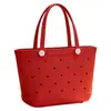 Bolsa de EVA perforada nueva en stock para exportación, bolsa de playa, bolso de mano impermeable de secado rápido de gran capacidad para mujer, bolsa de almacenamiento para natación