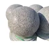 Bola de Pedra de Barreira para Bloquear Veículos, Bola Anti-Colisão de Mármore Cinza Gergelim de Granito para Bloquear Veículos