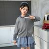 Vestidos de Primavera y Otoño para Niñas 2025 Nuevos Ropa de Otoño para Niños Grandes Estilo Occidental Suéter de Otoño Cárdigan Traje de Falda