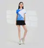 Uniformes de badminton personalizados mais vendidos internacionalmente, absorventes de suor, de secagem rápida, manga curta, para adultos e crianças, adequados para treino e competição
