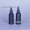 Frasco plástico de bico fino 60ml Spot 70ml PE pigmento preto frasco de cola escura 50ml frasco dispensador de tinta