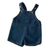 Monos Personalizados Estilo Coreano Primavera y Otoño para Niños y Niñas, Modernos y Fáciles de Combinar, Shorts de Mezclilla con Tirantes Casuales de Moda para Niños