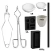 Juego de Herramientas para Orfebrería, Crisol para Fundir Oro, Recipiente de Grafito para Refinar Plata, Lingotes de Fundición, Crisol de Cerámica, Fabricación de Moldes, Accesorios para Horno de Fusión de Oro