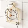Estante para tapar ollas multicapa con ventosa, estante de pared para tabla de cortar de cocina con gancho, estante de almacenamiento multifuncional con escurridor para tabla de cortar.