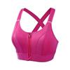 Sujetador Deportivo con Cremallera Frontal Amplia y Grasa Extra, Transpirable a Prueba de Impactos, Chaleco Deportivo sin Aros, Ropa Interior para Yoga Espalda para Mujeres