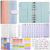 Cuaderno de Contabilidad de Hojas Sueltas de Cuero PU Transfronterizo Personalizado Creativo de Presupuesto en Efectivo Cuaderno de Planificación Financiera