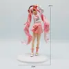 Sakura Hatsune Contemplação das Flores Hatsune Princesa Anime Vocalista Bidimensional Menina Bonita Rosa Figura Presente