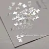 Decoraciones para Uñas con Purpurina, Diamantes Triturados Reflectantes Deslumbrantes Famosos en Internet, Azúcar, Corazón de Gama Alta, Mariposa, Estrella, Decoraciones de Copo de Nieve Navideño