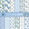 Bestseller transfronteiriço: 13 folhas de papel de fundo para álbum de fotos de scrapbook floral, papel material para fazer diário, novo produto 2026