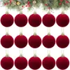 Veludo Flocado Bola de Natal Bola Brilhante Decorações de Natal Bola Galvanizada Bola Ondulada Bola Brilhante 2-60CM
