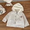 Ropa de Abrigo para Niños 2026 Otoño Nuevo Estilo Bebé Niño Caricatura con Capucha Cuadros Manga Larga Infantil Categoría de Ropa de Otoño a