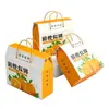Empaques de regalo de fruta personalizados, incluyendo cajas con tapa tipo techo de mano. Fábrica de Shenzhen ofrece empaques personalizados para bebidas, cajas de cartón corrugado y cajas de colores