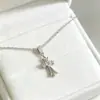 Collar Circular de Piedra Ojo de Gato de Lujo Ligero, Cadena para Clavícula para Mujer con un Toque de Alta Gama, Accesorio de Joyería con Colgante de Diseño Dulce