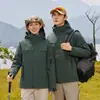 Chaqueta acolchada de montaña a prueba de frío para otoño e invierno, ropa de trabajo impermeable y cortavientos con impresión de logo disponible