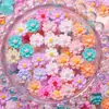 Decoraciones para Uñas con Flores Artificiales de Doble Capa Accesorios Pequeños de Resina Materiales DIY Hechos a Mano Pegamento en Crema Accesorios para Uñas Portátiles