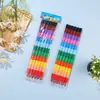 12 cores blocos de construção alto giz de cera arte estudantes especial bastão de pintura a óleo graffiti costura caneta colorida multi-seção em estoque atacado