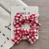 Horquilla de Año Nuevo Dulce de Lunares con Lazo Rojo Versátil Flor de Estrella de Cinco Puntas Pinza para el Cabello Pinza Lateral