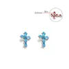 Liga de Titânio G23 F136 Joias para Piercing Cruz Gota d'Água Stud de Orelha Lábio Stud de Osso da Orelha Stud de Orelha Joias para Piercing Corporal