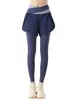 Saia Shorts de Yoga Falsa Duas Peças Color Block com Bolso Embutido Cintura Alta Controle de Barriga Roupa Esportiva Levanta Bumbum Emagrecimento Secagem Rápida Calça Fitness para Mulheres