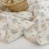 Manta de gasa de cuatro capas de estilo veraniego, de algodón puro, transpirable y absorbente de sudor, para la siesta de bebés y niños.