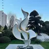 Marco da Cidade Grande Escultura de Paisagem em Aço Inoxidável Personalizada Praça Externa Escritório de Vendas Criativo Hotel Ornamentos Aquáticos