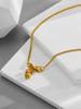 Escape Princess Collar de Orquídea con Lazo Parpadeante Cadena para Clavícula de Mujer Oro de 18k Diseño de Alto Nivel