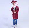 Nuevo Uniforme de Doctor para Niños, Vestido de Graduación para Estudiantes de Jardín de Niños y Primaria, Uniforme de Licenciatura, Uniforme para Actuaciones, Uniforme para Actuaciones, Toga de Graduación