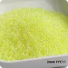 Super-Excelente 2 mm Hielo Imitación Jade Núcleo Teñido Vidrio Cuentas de Arroz Imitación Checo Crema Vidrio Cuentas para Pulsera Anillo DIY