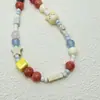 Lanyard de Cámara Ccd Gato con Perlas de Cerámica de Gama Alta Color Amarillo Crema Coreano Casero Colgante para Funda de Teléfono Móvil I