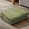 Hoja de Cama de Algodón Lavado Transpirable Amigable con la Piel de Color Sólido Pieza Única Juego de Tres Piezas Funda de Almohada Hoja de Cama Individual para Dormitorio de Estudiantes Modelo Nuevo 2026