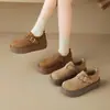 Zapatos Birkenstock de suela gruesa ZHR para mujer, nuevo modelo otoño 2026, versátiles para el uso diario, estilo retro moderno, zapatos casuales cómodos