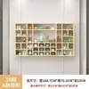 Estante de rejilla de pared para exhibir antigüedades, juego de té de madera maciza y estante de exhibición de té, estante de rejilla de pared para tazas y teteras, gabinete de múltiples tesoros