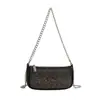 Bolsa brilhante estilo francês com diamantes 2026 nova moda bolsa transversal com corrente personalizada bolsa transversal casual moderna e estilosa