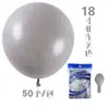 Balões Foscos Espessos de 18 polegadas para Decoração de Eventos de Casamento, Decoração de Festa de Aniversário, Decoração de Quarto de Casamento, Conjunto de Balões Redondos
