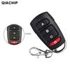 Controle remoto Qiachip vermelho D de quatro botões 1527 para porta de garagem de enrolar, transmissor sem fio 433, código fixo Kt16