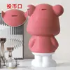Cofrinho de botão moderno e simples com urso, decoração para sala de estar, corredor, rack de TV, decoração de casa, presente infantil criativo
