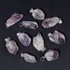 Venta caliente transfronteriza colgante de piedra de espato de grava natural irregular collar de piedra accesorios de joyería DIY amorfos fabricantes