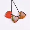 20mm Cristales Naturales Piedra Bruta Corazón Adornos Piedra Natural Forma de Corazón Accesorios para Joyería DIY con Agujeros Corazón Piedra de Palma