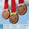 Medalhas Criativas de Cristal Espelhado Personalizadas de Metal de Alta Qualidade para Jogos Esportivos Competição em Grupo Premiações Lembranças